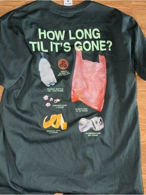 Nike Short Sleeve Tee in Black with Green and Multi-Color Graphic